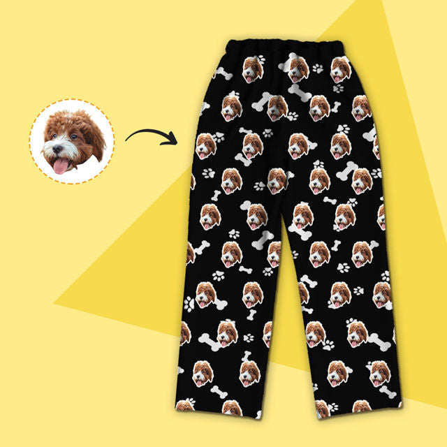 personalized-pajamas-customized-pet-photo-pajamas-customized-family-pajamas-complete-set-dog-bones