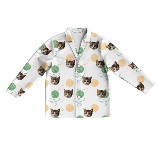 personalized-pajamas-custom-long-sleeve-pajamas-custom-cat-face-pajamas-custom-cat-face-wool-ball-long-sleeve-pajamas