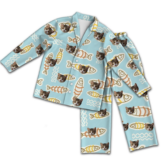 personalized-pajamas-custom-long-sleeve-pajamas-custom-cat-face-pajamas-custom-cat-face-colorful-fish-long-sleeve-pajamas